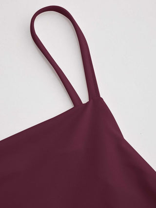 Cowl Neck Ruched Backless Maxi Dress