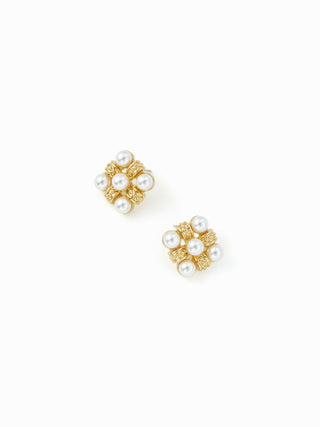 FAUX PEARL STUD EARRINGS
