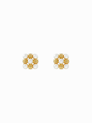 FAUX PEARL STUD EARRINGS