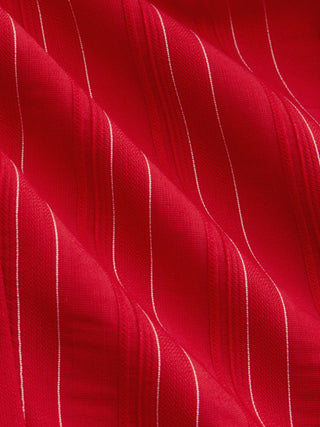 Striped Halter Neckline Lace Trim Corset Cami Blouse