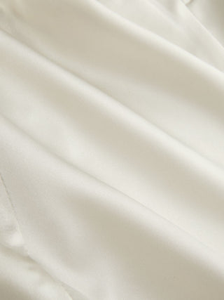 Silk Halter Neck Button Front Cut Out Slim Blouse