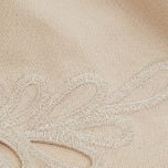 Linen-blend Mid Rise Embroidery Hollow Out Beaded Drawstring Oversized Shorts