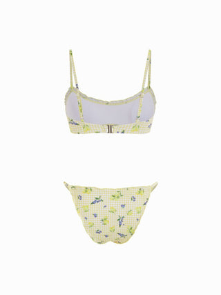 U-neckline Fruit Bracelet Bikini Set