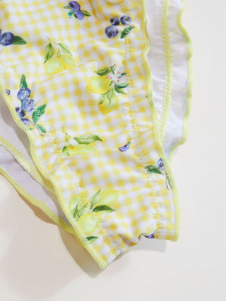 U-neckline Fruit Bracelet Bikini Set