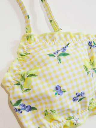 U-neckline Fruit Bracelet Bikini Set