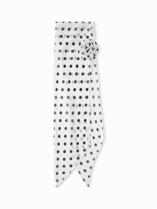 FLOWER DECOR POLKA DOT SCARF
