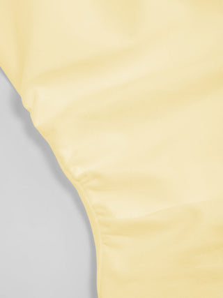 Cotton-blend Stand Collar Ruched Short Sleeve Tee