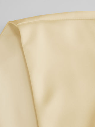 Satin V-neck Ruched Knotted Tie Back Mini Dress