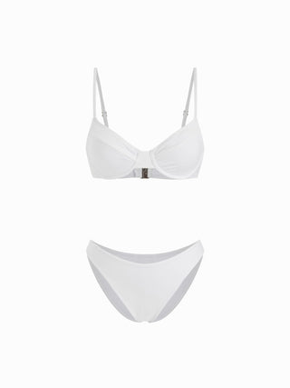 Sweetheart Underwire Ruched Mesh 3 Piece Bikini Set With Shorts