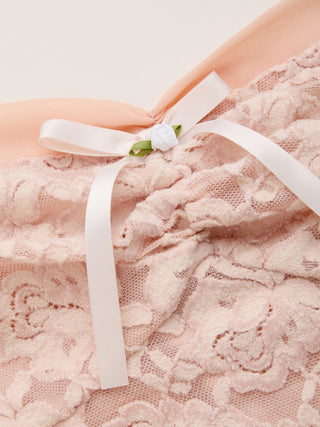 Lace Sweetheart Crop Top & Low Rise Shorts Loungewear Set