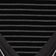 Lyocell-blend Striped V-neck Cloak Sleeve Ruched Tie Back Top