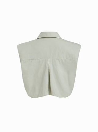 Cotton Short Sleeve Bolero Crop Shirt
