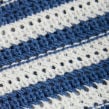 Knit Crochet Striped Contrasting Trim Vest