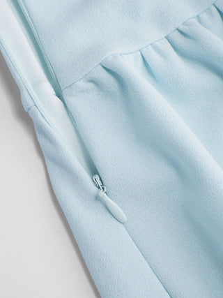 Round Neckline Ruched Maxi Dress