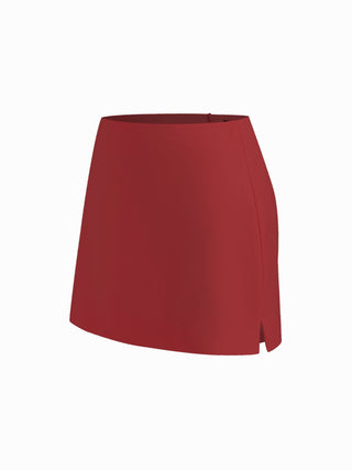 Linen-blend Ruched Criss Cross Backless Cami Top With Mini Skirt Set