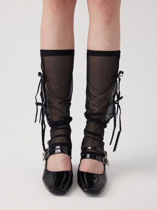 BOWKNOT LACE LEG WARMERS