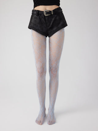 FLORAL MESH TIGHTS