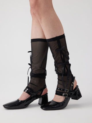 BOWKNOT LACE LEG WARMERS