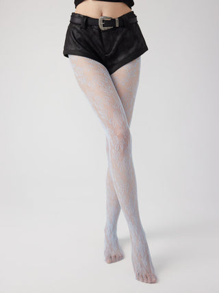 FLORAL MESH TIGHTS