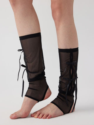 BOWKNOT LACE LEG WARMERS