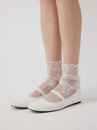 FLORAL LACE CREW SOCKS