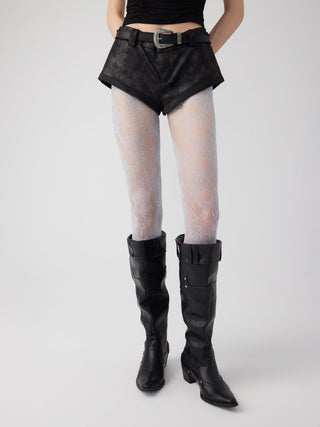 FLORAL MESH TIGHTS