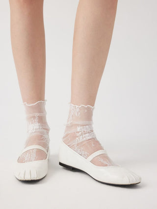 FLORAL LACE CREW SOCKS
