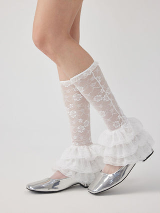 FLOWER LACE LEG WARMERS