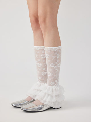 FLOWER LACE LEG WARMERS