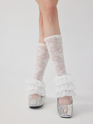 FLOWER LACE LEG WARMERS