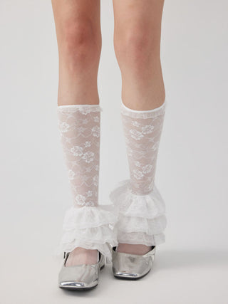 FLOWER LACE LEG WARMERS
