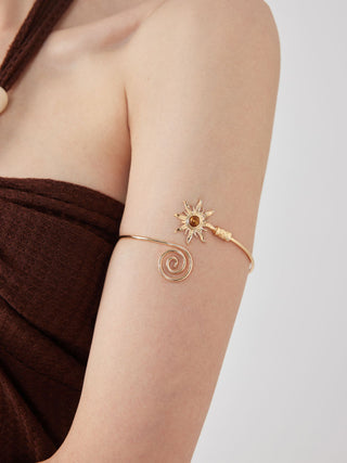 SUN & SPIRAL ARM CUFF