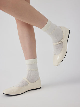 3 PAIRS CABLE KNITTED CREW SOCKS SET