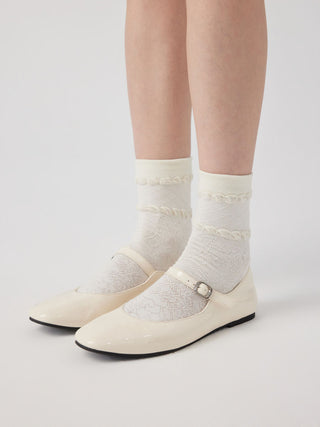3 PAIRS CABLE KNITTED CREW SOCKS SET