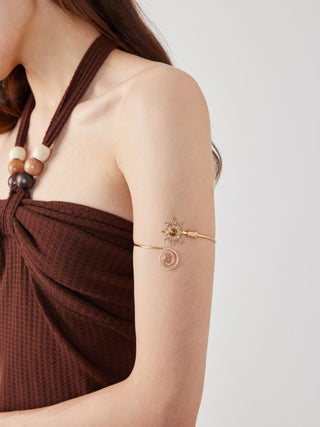 SUN & SPIRAL ARM CUFF