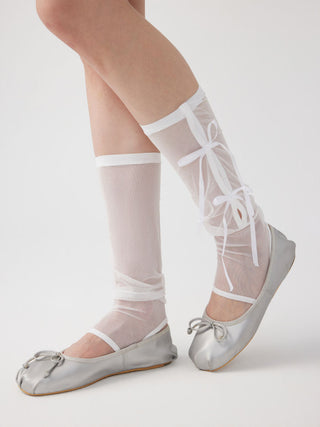 BOWKNOT LACE LEG WARMERS