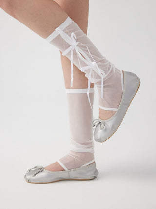 BOWKNOT LACE LEG WARMERS