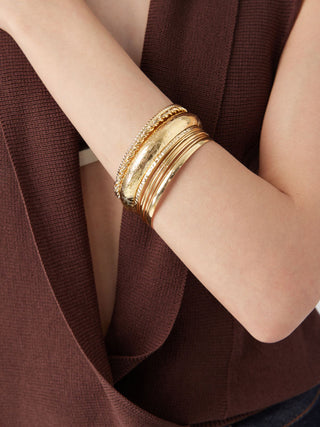 10PCS TWISTED & TEXTURED BRACELET SET For Music Festival/Live House Party/Clubbing Vacation