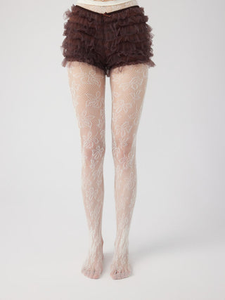 FLORAL MESH TIGHTS