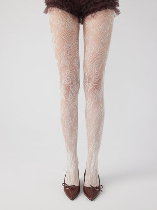 FLORAL MESH TIGHTS