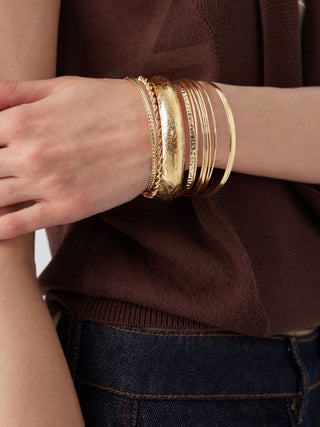 10PCS TWISTED & TEXTURED BRACELET SET For Music Festival/Live House Party/Clubbing Vacation
