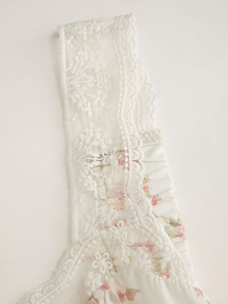 Cotton-blend Floral Sweetheart Lace Trim Milkmaid Mixi Dress