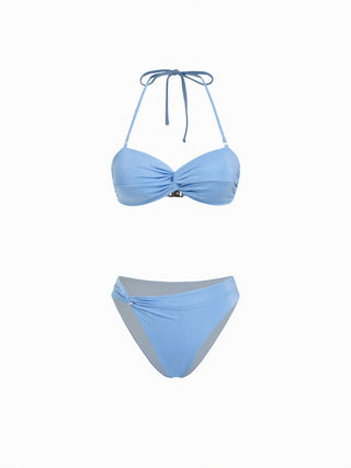 Glitter Twist Halter Bikini Set