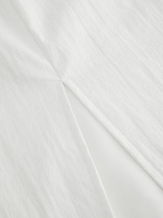 Cotton-blend Mid Rise Bubble Maxi Skirt