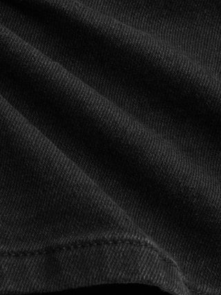 Denim Mid Rise Washed Metal Detail Riding Shorts