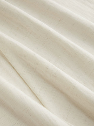 Linen-blend Sweetheart Neckline Beaded Backless Maxi Cami Dress
