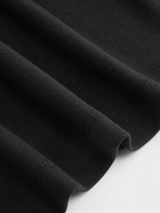 Scoop Neck Batwing Sleeve Backless Metal Detail Top