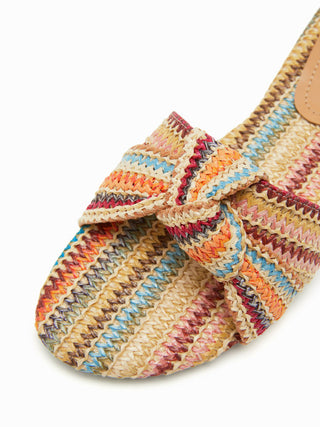 BOWKNOT WOVEN SLIPPERS