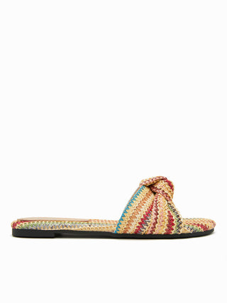 BOWKNOT WOVEN SLIPPERS