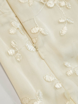 Lace Low Rise Floral Mini Skirt